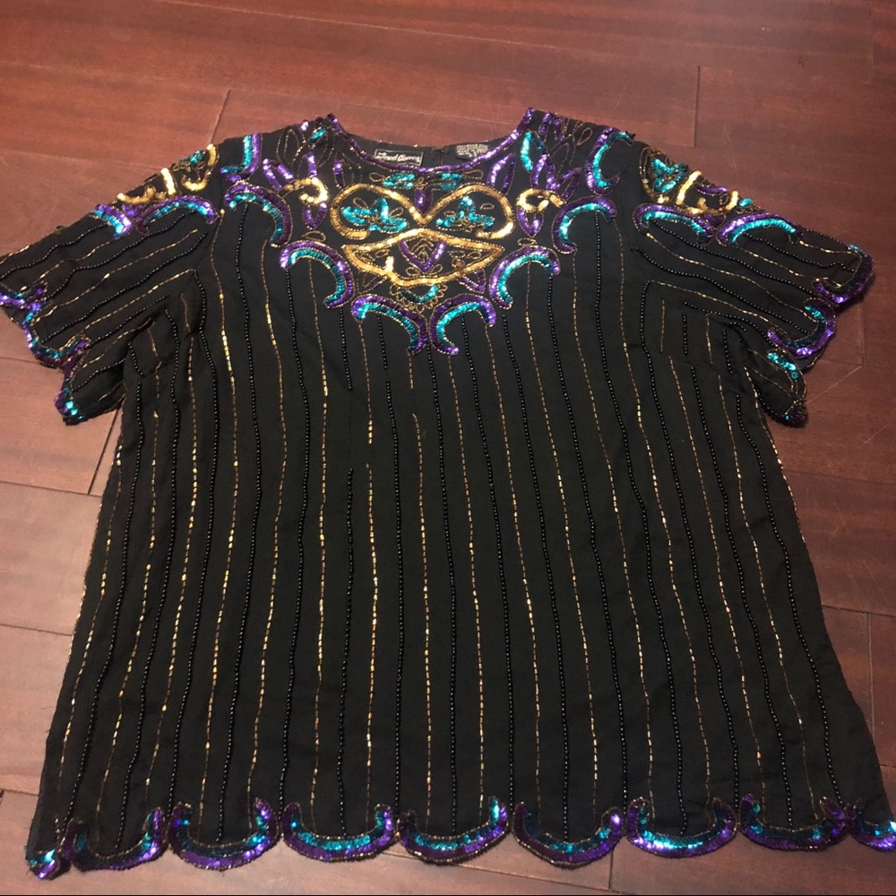 Beaded Sequin Top